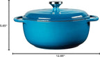 Lodge 4.5 Quart Enameled Cast Iron Dutch Oven - Image 7