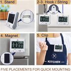 3" Large Display Kitchen Timer - Image 3