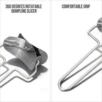 2 Pieces Stainless Steel Pastry Rolling Cutter Circle Dough Blade Roller - Image 4