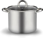 Cook N Home Stockpot with Lid, Basics Stainless Steel Soup Pot by CookNHome