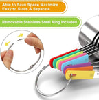 Wildone 8-Piece Measuring Cups Set, Stainless Steel Nesting Measuring Cups - Image 5