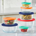 Pyrex Simply Store Glass Food Storage Containers Set, Meal Prep Containers - Image 2