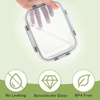 HOMBERKING 8 Pack Glass Food Storage Containers - Image 5