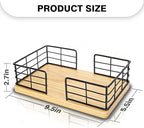 Kordory Wooden Guest Towel Holder Tray - Image 2