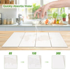 Large Dish Drying Mat for Kitchen Counter, Heat-resistant Mat, Diatomaceous - Image 6