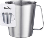 48Oz/6Cup Stainless Steel Pitcher, 1.50 Liter Metal Container by KSENDALO