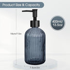 Topsky Stripe Glass Soap Dispenser - Image 4