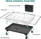 MERRYBOX Stainless Steel Dish Drying Rack, Expandable Dish Drainers - Image 5