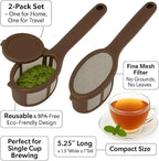 2 Pack Coffee/Tea Brew Stick Infuser – Single Cup Reusable Filter Spoon - Image 5