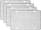 Tebery 4 Pack Black Heavy-Duty Wire Cooking Rack Baking Racks, Nonstick Baking by Tebery