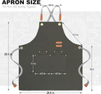 BeLuyi chef apron bib tool apron - Image 2