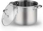 Cook N Home Stockpot with Lid, Basics Stainless Steel Soup Pot - Image 9