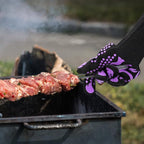 Comsmart BBQ Gloves, 1472 Degree F Heat Resistant Grilling Gloves Silicone - Image 7