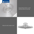 Daniks Classic 11-Piece Stainless Steel Cookware Set - Image 6
