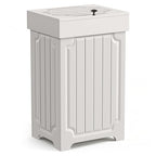 Povrgive Wood Trash Can Cabinet, 13 Gallon Hidden Kitchen Garbage Can by POVRGIVE-GreatDecorForIdealHome