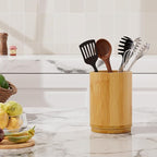 Utensil Holder, Bamboo Kitchen Utensil Holder - Image 7
