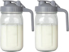 OneDream 2PACK Breast Milk Pitcher 32oz Glass Pitcher by OneDream