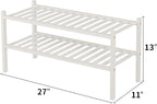 ROMGUAR CRAFT 2 Tier Bamboo Shoe Rack - Image 3