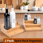 JinDoWin 2 Pack Cabinet Spice Rack Organizer - Image 4
