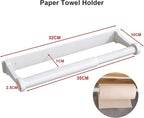 MONEER Kitchen Roll Holder Under Cabinet, Paper Towel Holder, Aluminum Alloy - Image 2