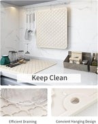 AMOAMI-Dish Drying Mats for Kitchen Counter-Silicone Dish Drying Mat-Kitchen - Image 2