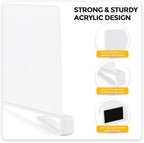 JOY DECOR 12 Pack Acrylic White Shelf Dividers - Image 8