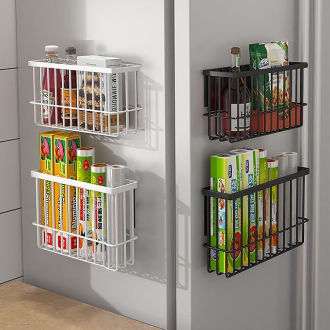 3 Piece Kitchen Cabinet Door Storage Box, Self Adhesive Wall Mounted Storage - Image 4