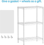 SINGAYE 3 Small Shelves Storage Shelf Wire Shelving Unit Metal Shelf Adjustable - Image 4