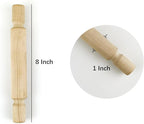 3 pcs 8 Inch Wood Rolling Pin, Arts and Crafts - Image 2