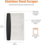 Amazon Basics Multi-Purpose Bench Scraper, Stainless Steel Dough Cutter - Image 6