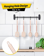 Pack of 4 Silicone Cooking Utensils Set, Non Stick Large Solid Spatulas - Image 6