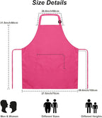 15 Pcs Adult Aprons Bulk with Pockets Adjustable Bib Chef Apron - Image 5