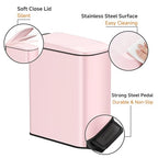 TIPGO Slim Bathroom Trash Can - Image 3