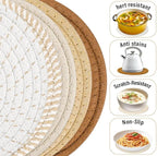 Tidponra Trivet Mats Set for Hot Dishes, 5 Heat Resistant Pot Holders for - Image 4