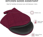 Oven Mitts and Pot Holders Set, Heat Resistant Silicone Kitchen Mini Oven - Image 3