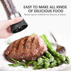 Hotder Premium Pepper and Salt Grinder Set of 2-Refillable Coarseness - Image 7