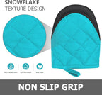 1 Pair Short Oven Mitts - Image 5