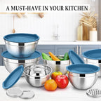 TeamFar Mixing Bowls with Lids Set, - Image 7