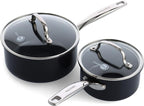 GreenPan Prime Chatham 1QT & 2QT Saucepan Pot Set by GreenPan