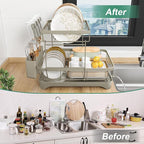 Dish Drying Rack, 2-Tier Dish Drying Rack - Image 6