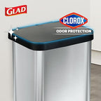 Glad GLD-74506 Stainless Steel Step Trash Can - Image 3