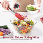 600ºF Heat Resistant Kitchen Tongs: U-Taste 12 inch Large Silicone Cooking Tong - Image 8