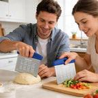 Ourokhome 2 Pack Bench Scraper Dough Cutter, Stainless Steel Dough Scraper - Image 8