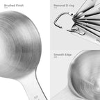 Measuring Spoons: U-Taste 18/8 Stainless Steel Measuring Spoons Set of 8 Piece: - Image 6