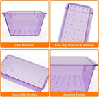 StorMiracle 32 PCS Clear Plastic Drawer Organizer Set, 4-Size vanity organizer - Image 2