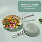 T-Fal Inspire Ceramic Nonstick Frying Pan 2-Pc Set, Oven Broiler Safe up to - Image 3