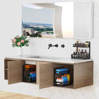 Petiza Under Sink Organizer Pull Out Cabinet Organizer Adjustable Height 2 Tier - Image 7