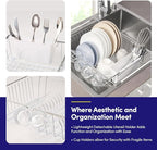 Dish Drying Rack Over The Sink Expandable to 24.5" Dish Drainer — Space-Saving - Image 3