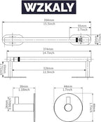 Paper Towel Holder Under Cabinet, Self Adhesive or Wall Mounted SUS304 - Image 7