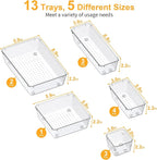 SMARTAKE 13-Piece Drawer Organizers - Image 3